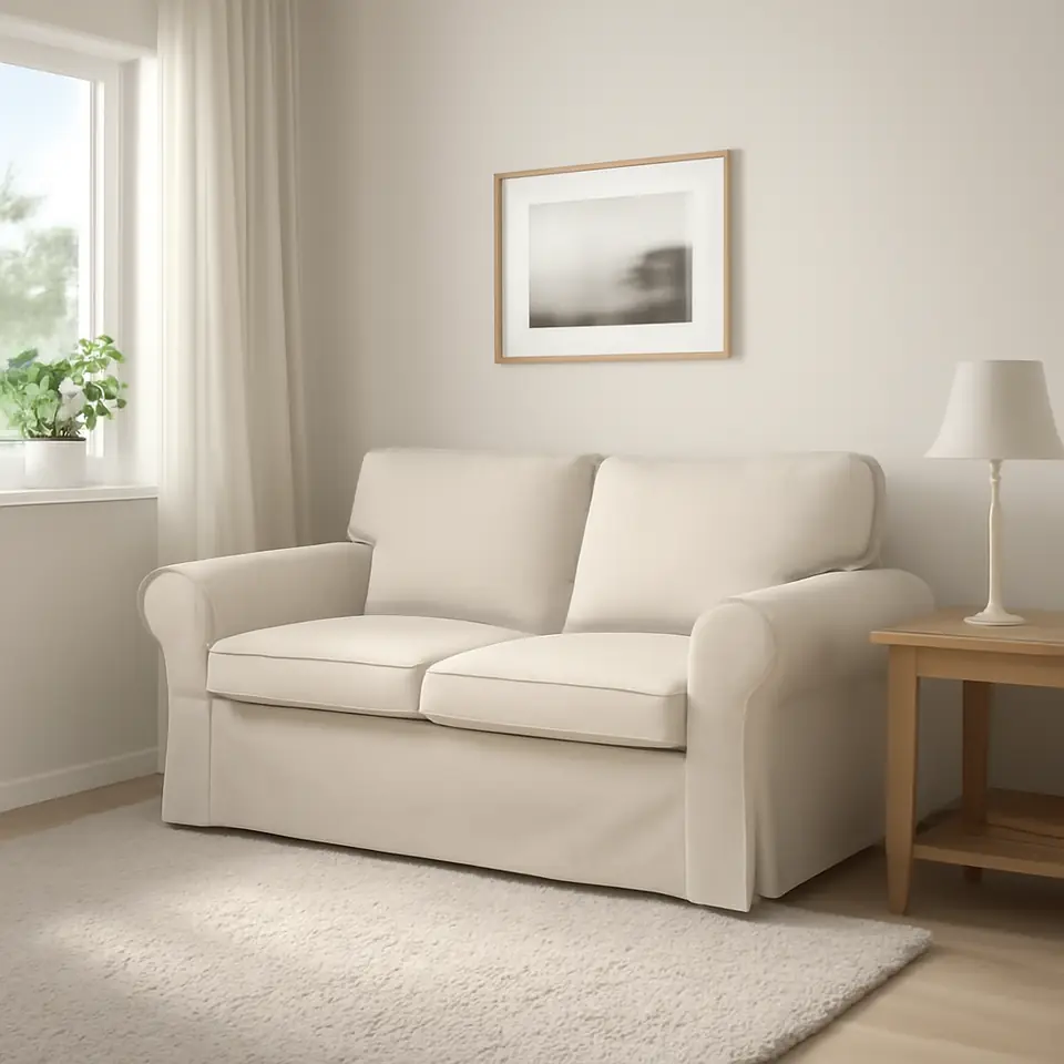 Møbelmontering EKTORP 2-pers. sofa, Kilanda lys beige | Fast Pris i Storkøbenhavn