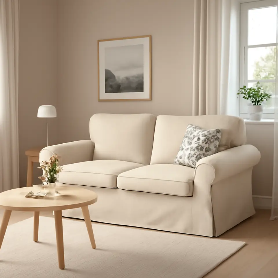 Møbelmontering EKTORP 2-pers. sofa, Kilanda lys beige | Billig & Hurtig i København