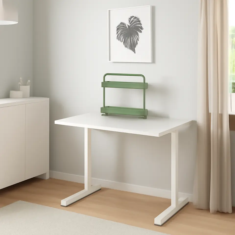 Møbelmontering RELATERA Skrivebordskombination, hvid, 90×60 cm | Fast Pris i Storkøbenhavn