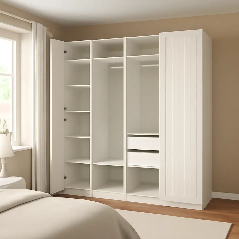 Møbelmontering PAX / GULLABERG Garderobekombination, hvid/hvid, 200x60x236 cm | Professionel Møbelmontør