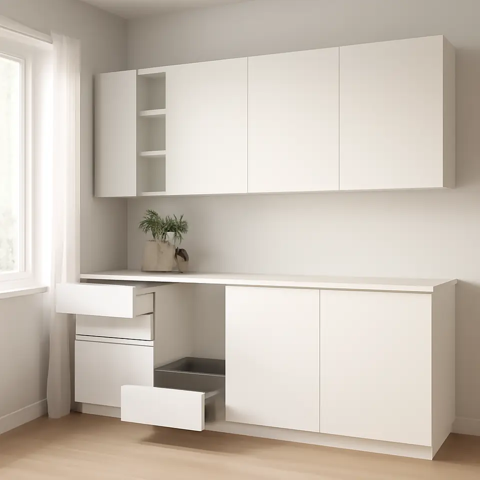 Møbelmontering METOD Køkken, hvid/Veddinge hvid, 246x60x227 cm | Professionel Møbelmontør