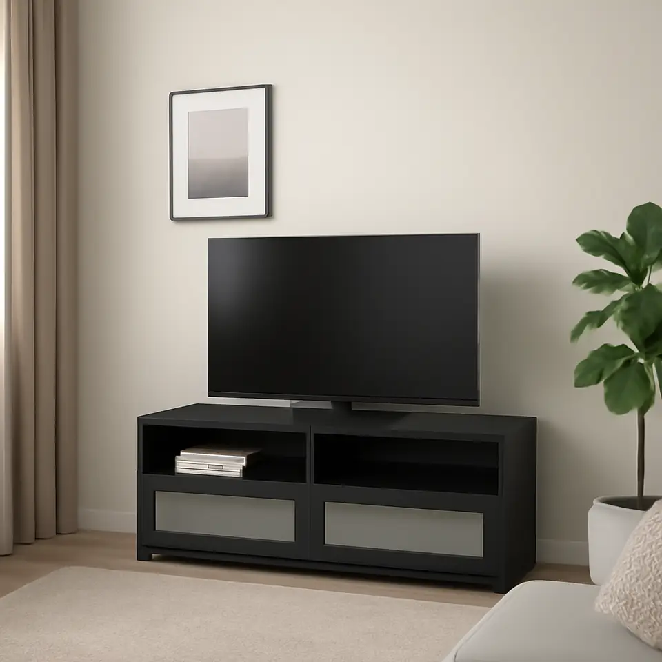 Møbelmontering BRIMNES Tv-bord, sort, 120x41x53 cm | Samling af Møbler i Rødovre & Kbh