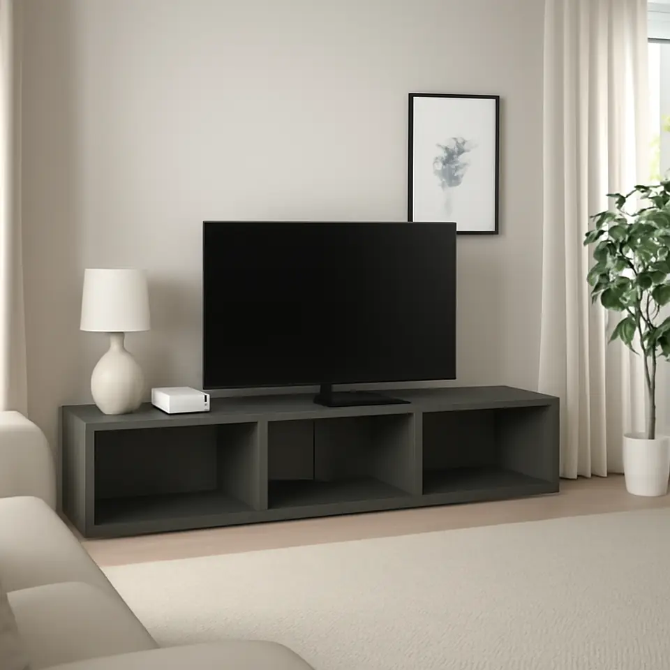 Møbelmontering BESTÅ Tv-bord, mørkegrå, 180x40x38 cm | Billig & Hurtig i København
