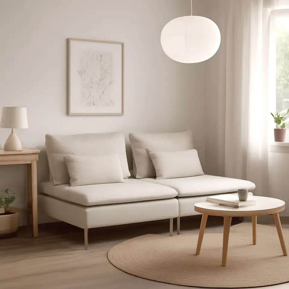 Møbelmontering SÖDERHAMN 2-pers. sofa, med chaiselong/Gunnared beige | Billig & Hurtig i København