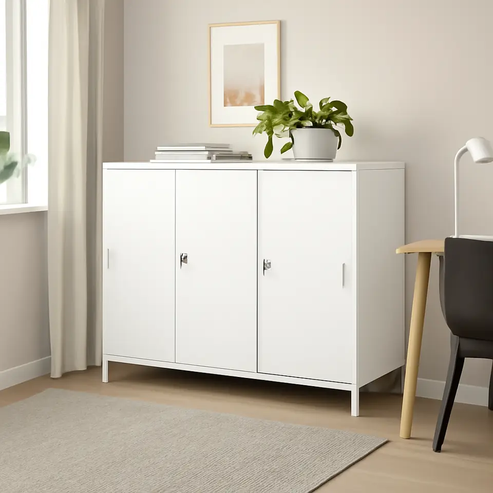 Møbelmontering TROTTEN Skab med skydedøre, hvid, 160×110 cm | Samling af Møbler i Rødovre & Kbh