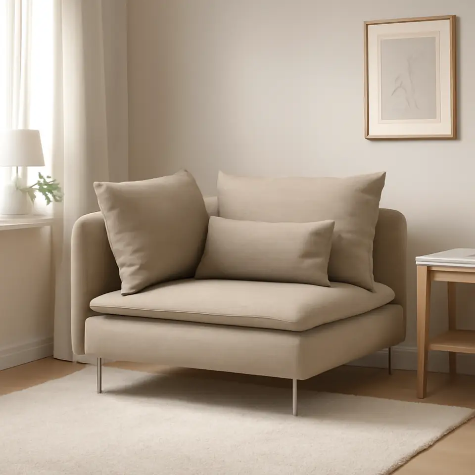 Møbelmontering SÖDERHAMN Hjørnesektion, Hillared beige | Professionel Møbelmontør