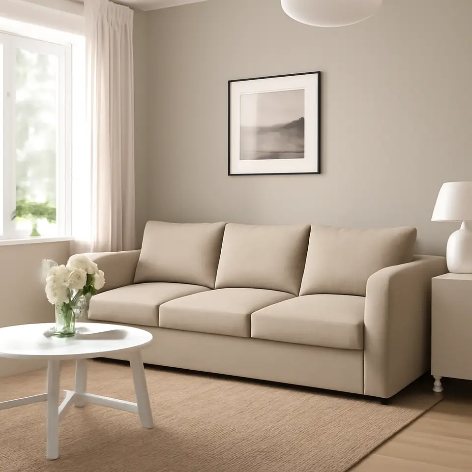 Møbelmontering VIMLE 3-pers. sofa, Hillared beige | Professionel Møbelmontør