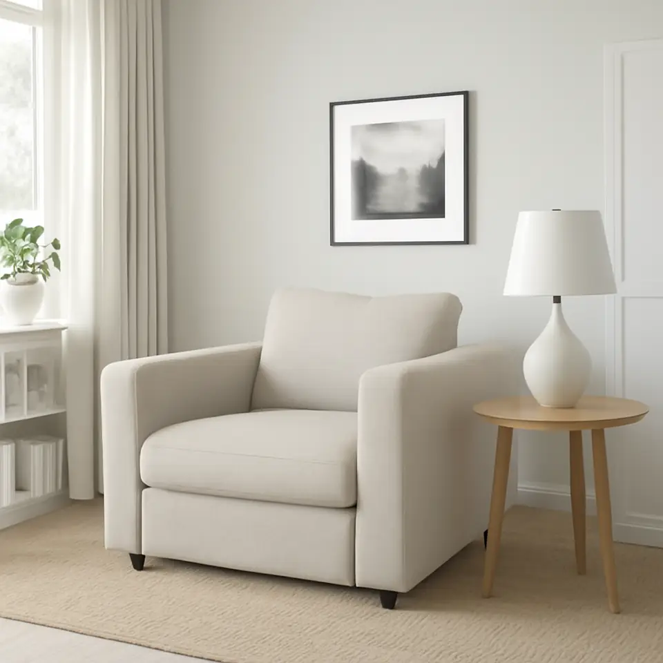 Møbelmontering VIMLE Lænestol, Gunnared beige | Professionel Møbelmontør