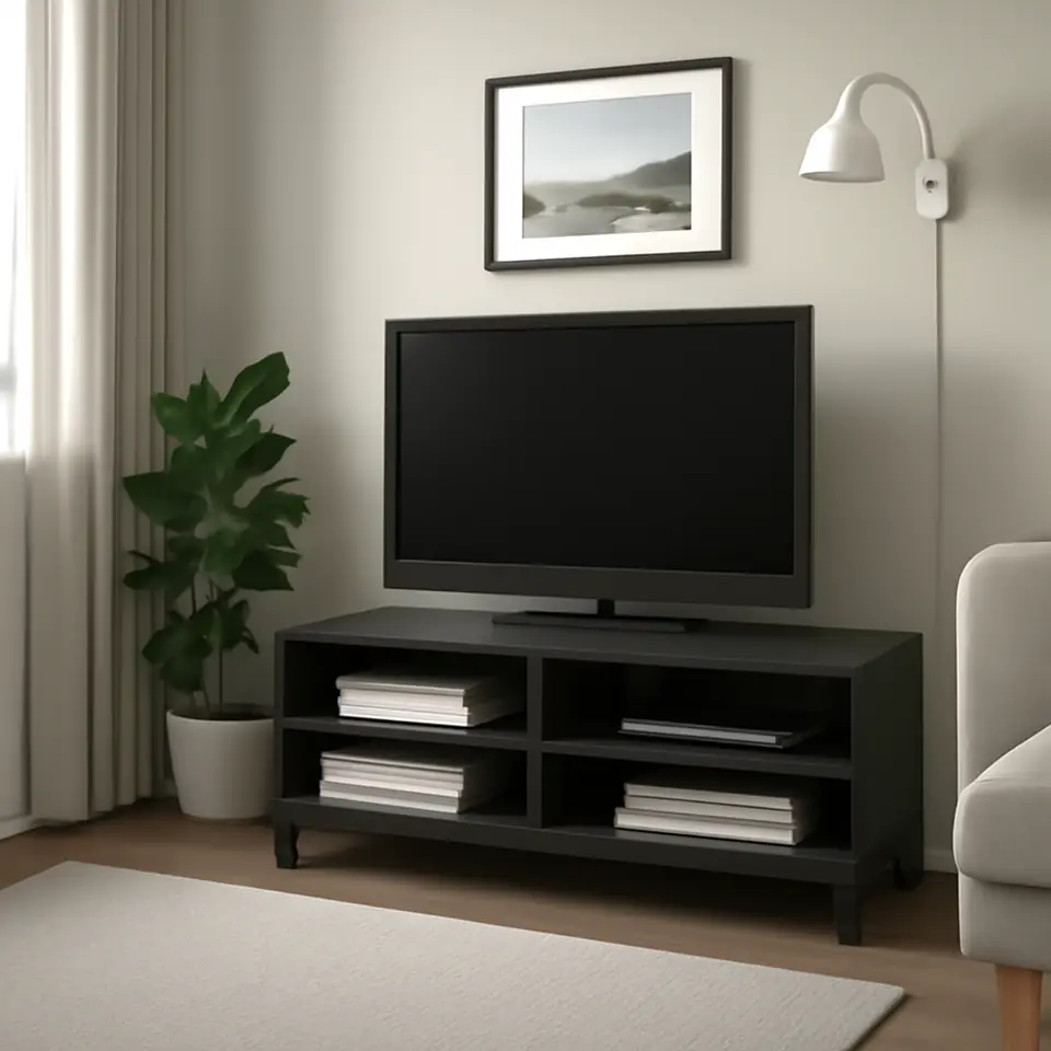 Møbelmontering BESTÅ Tv-bord, mørkegrå, 120x40x48 cm | Samling af Møbler i Rødovre & Kbh