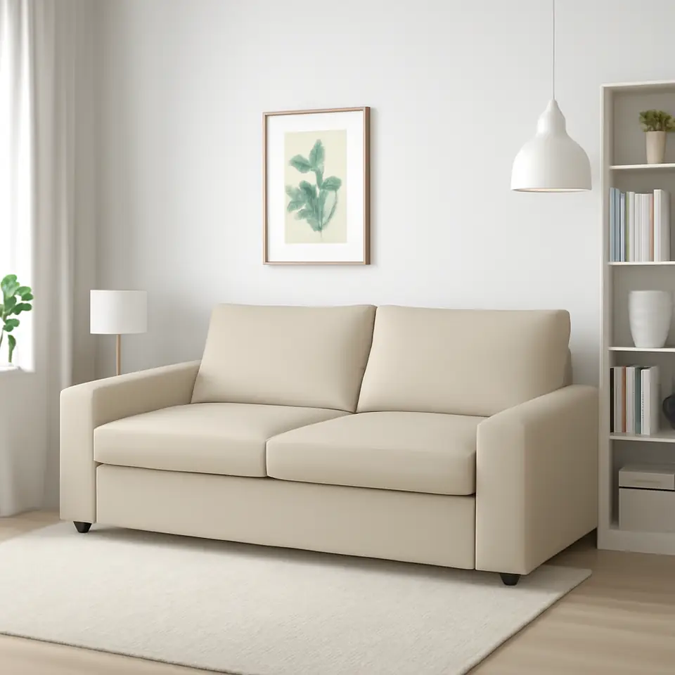 Møbelmontering VIMLE Sovesofa, med brede armlæn/Hallarp beige | Fast Pris i Storkøbenhavn