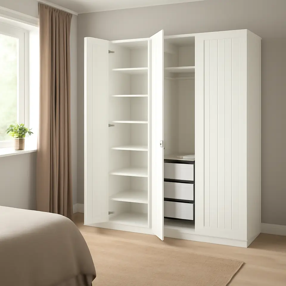 Møbelmontering PAX / GULLABERG Garderobekombination, hvid/hvid, 150x60x236 cm | Billig & Hurtig i København