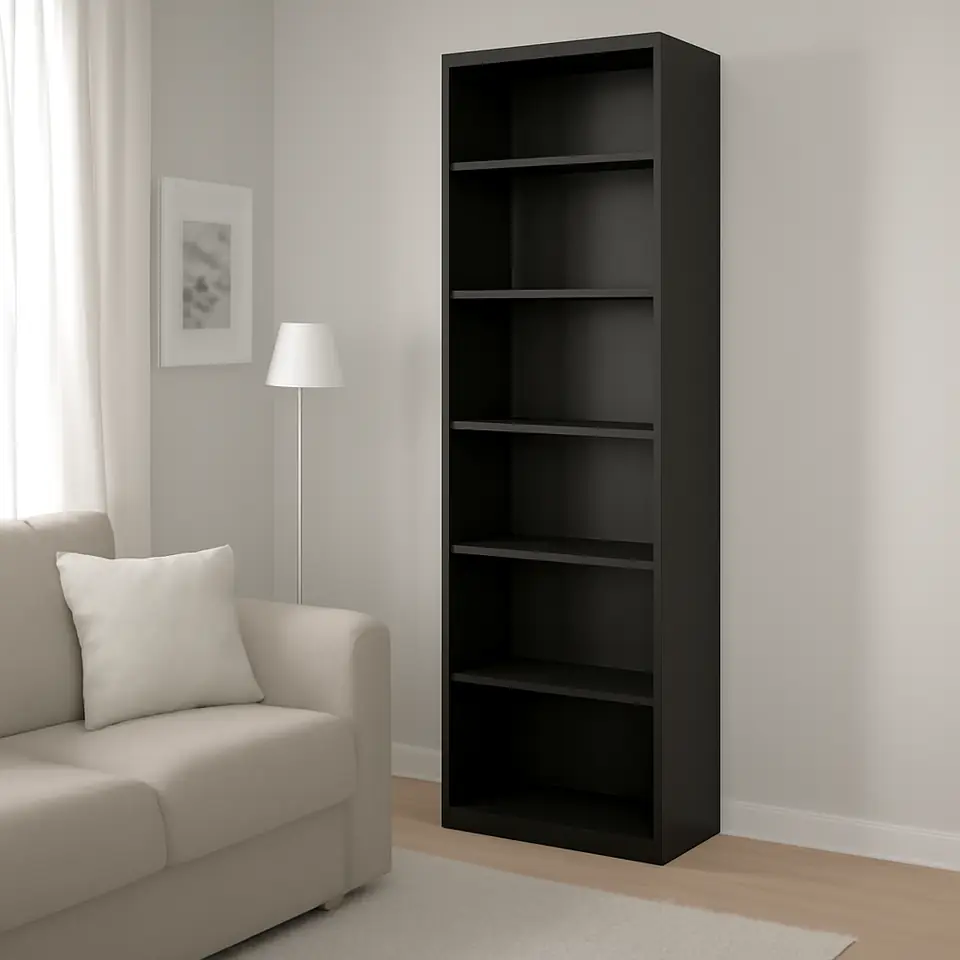 Møbelmontering BESTÅ Reol, med fem hylder/sortbrun, 60x40x193 cm | Billig & Hurtig i København