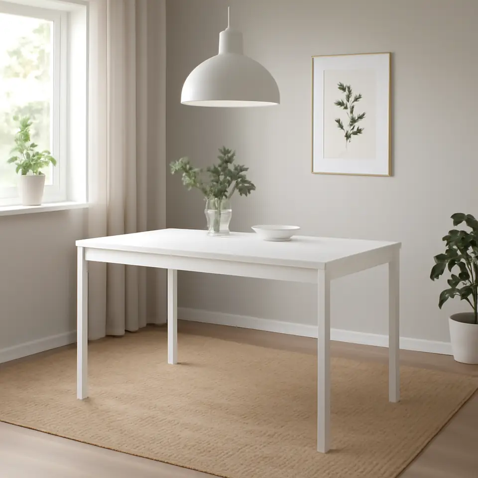 Møbelmontering TONSTAD Bord, råhvid, 150×80 cm | Professionel Møbelmontør