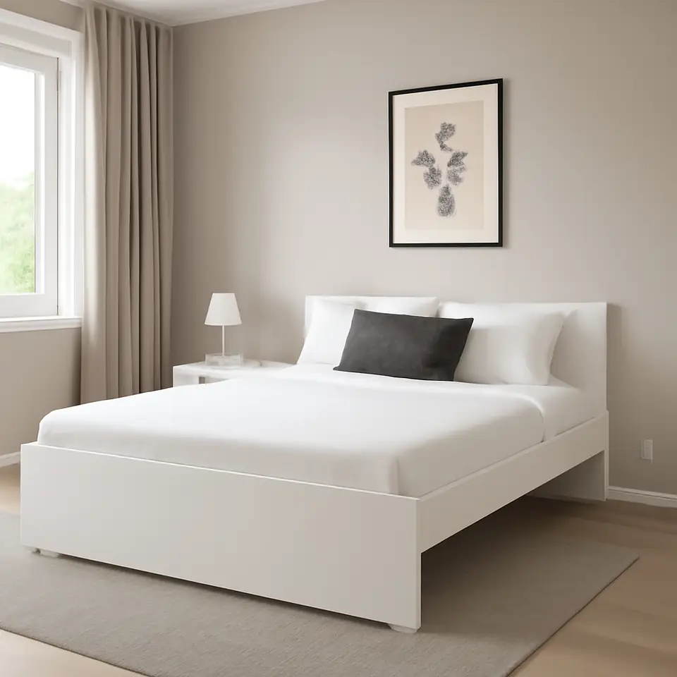 Møbelmontering VIHALS Sengestel, hvid, 160×200 cm | Billig & Hurtig i København