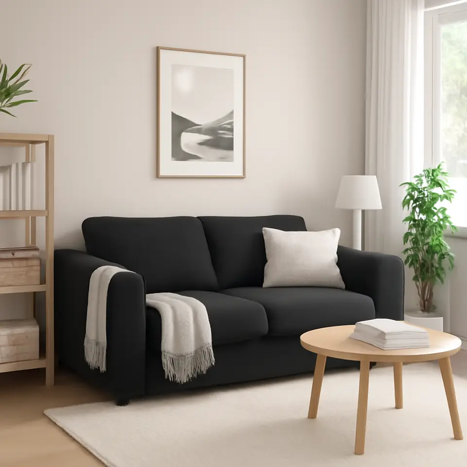 Møbelmontering VIMLE 2-pers. sofa, Saxemara sortblå | Professionel Møbelmontør
