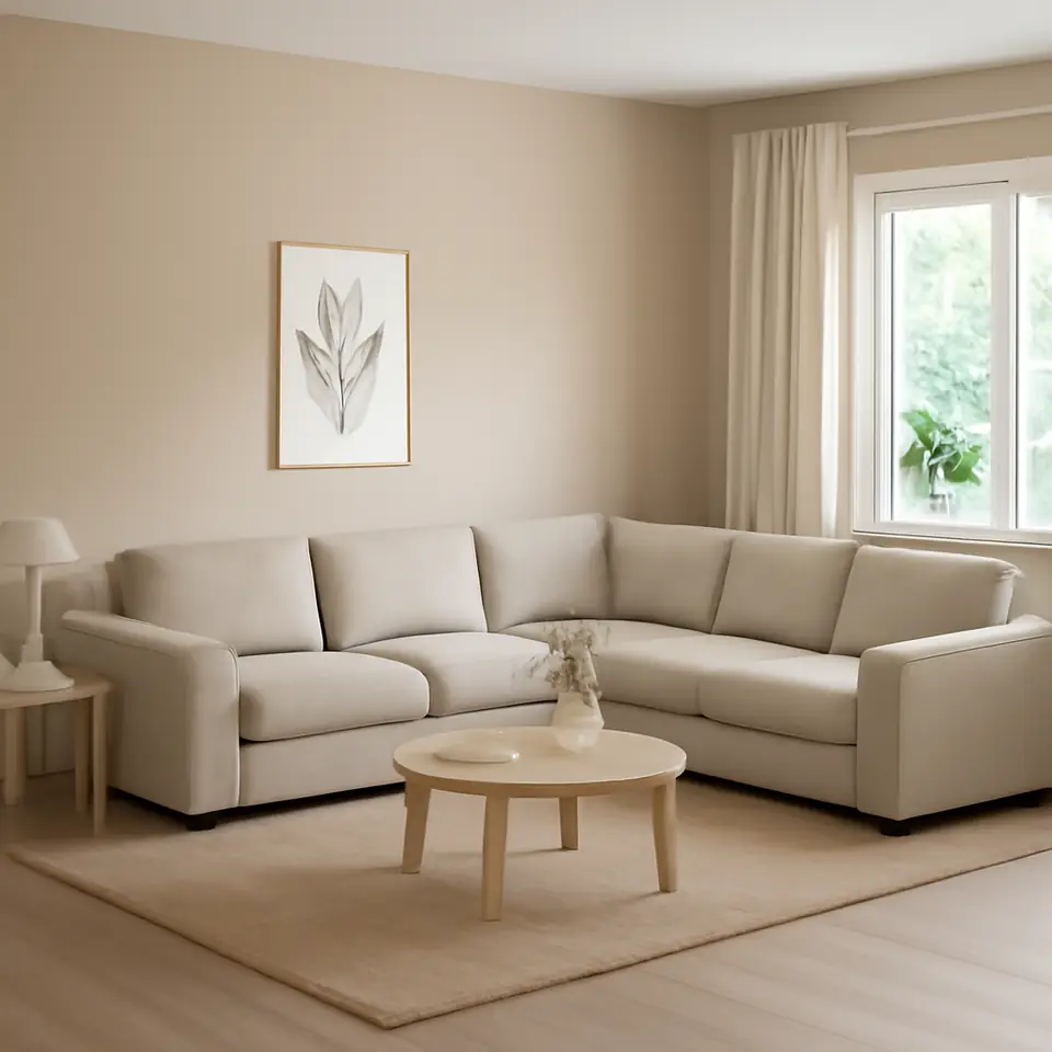 Møbelmontering VIMLE Hjørnesofa 4-pers., med brede armlæn/Gunnared beige | Fast Pris i Storkøbenhavn
