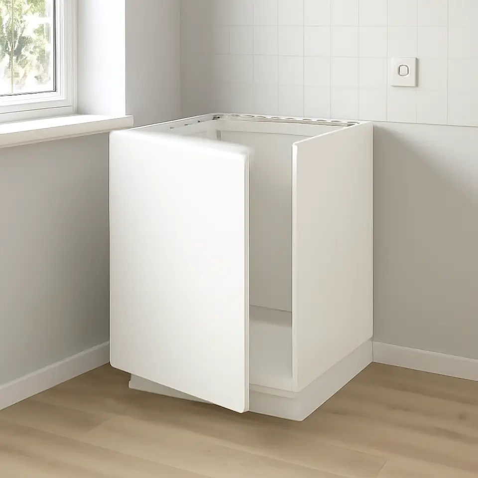 Møbelmontering METOD Underskab til vask, hvid/Voxtorp mat hvid, 60×60 cm | Billig & Hurtig i København