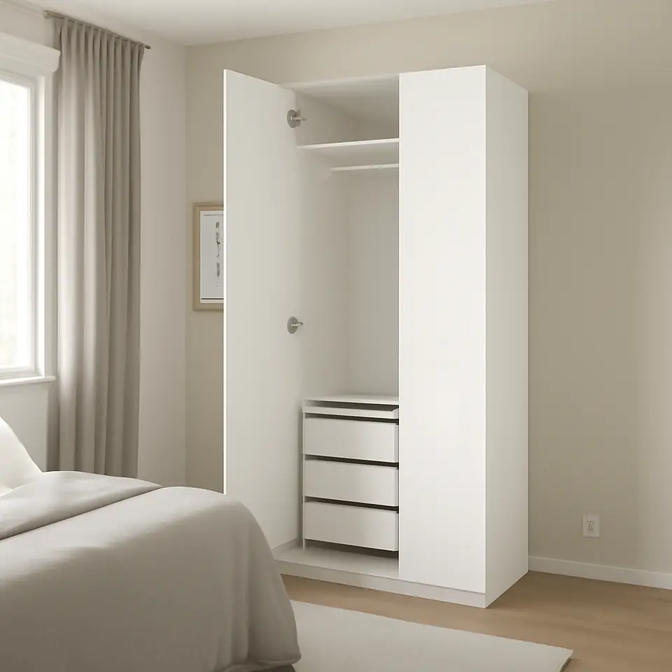 Møbelmontering PAX / FARDAL Garderobekombination, højglans/hvid, 75x60x236 cm | Samling af Møbler i Rødovre & Kbh