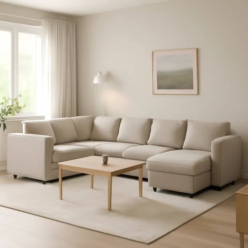 Møbelmontering VIMLE 5-pers. sovesofa med chaiselong, Gunnared beige | Samling af Møbler i Rødovre & Kbh