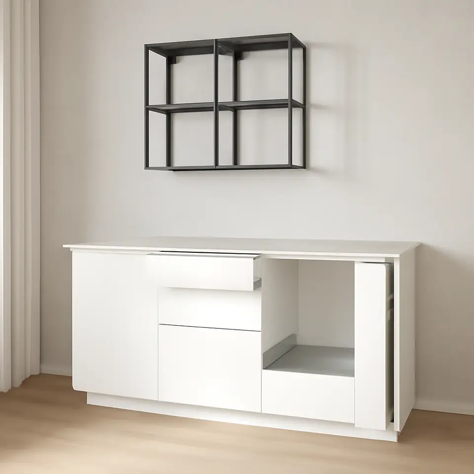 Møbelmontering METOD Køkken, hvid/Veddinge hvid, 210x60x227 cm | Billig & Hurtig i København