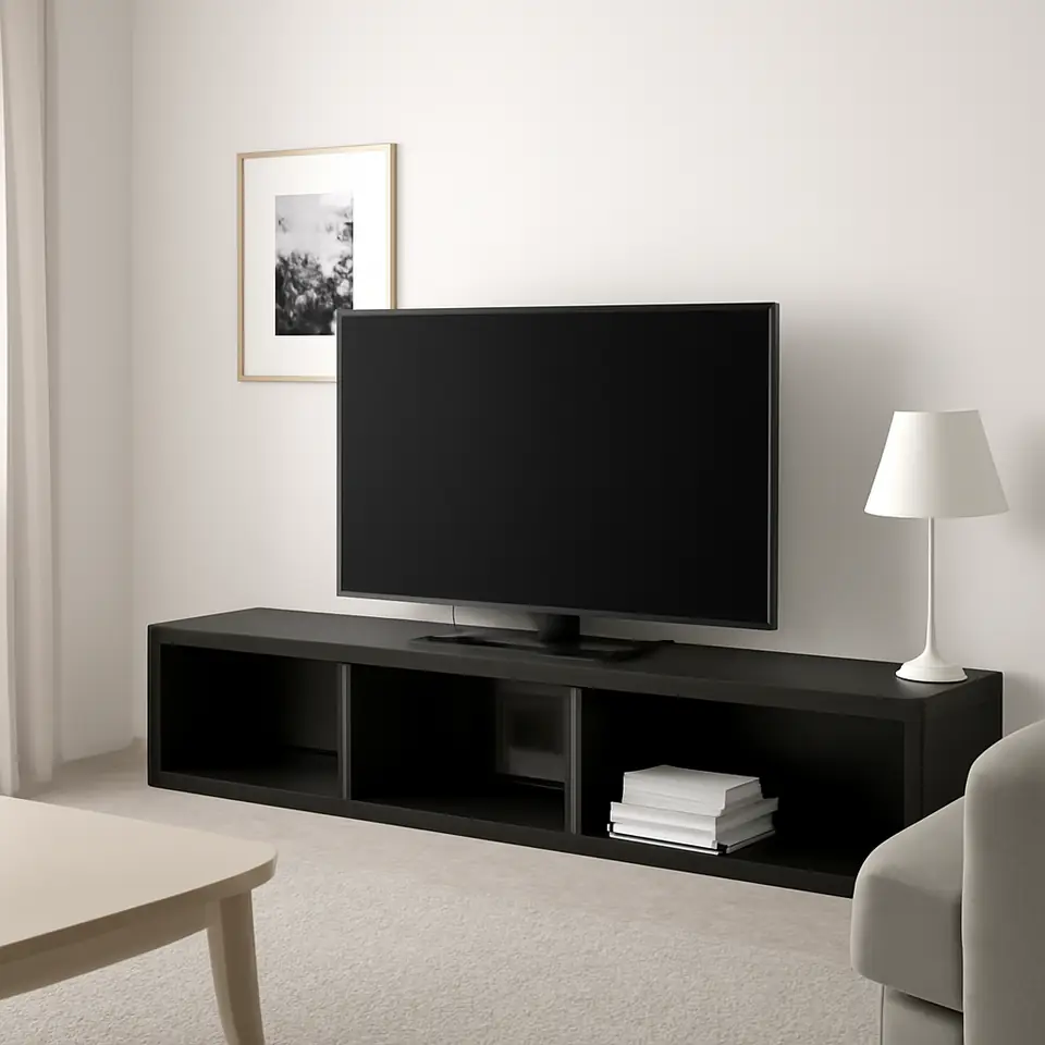 Møbelmontering BESTÅ Tv-bord, sortbrun, 180x40x38 cm | Samling af Møbler i Rødovre & Kbh
