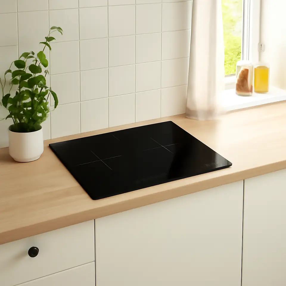Møbelmontering LAGAN Induktionskogeplade, plug-in 2 zoner/sort | Professionel Møbelmontør