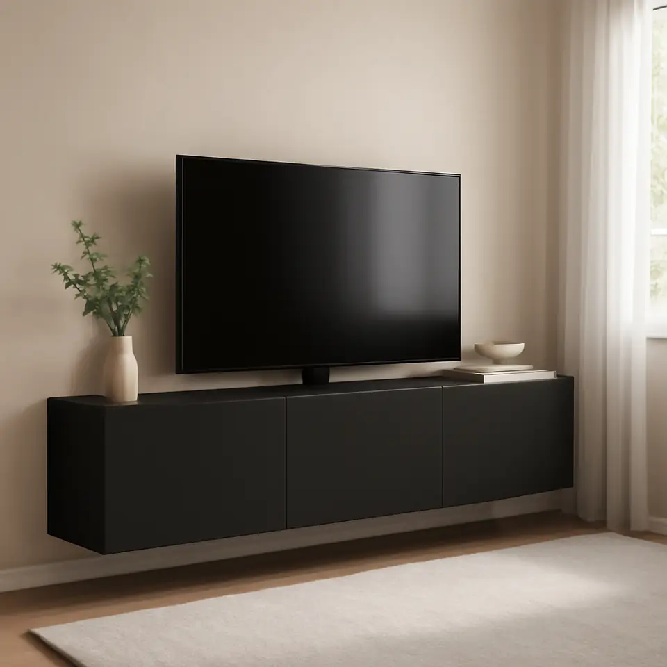Møbelmontering BESTÅ Tv-bord med låger, sortbrun/Lappviken sortbrun, 180x42x38 cm | Professionel Møbelmontør