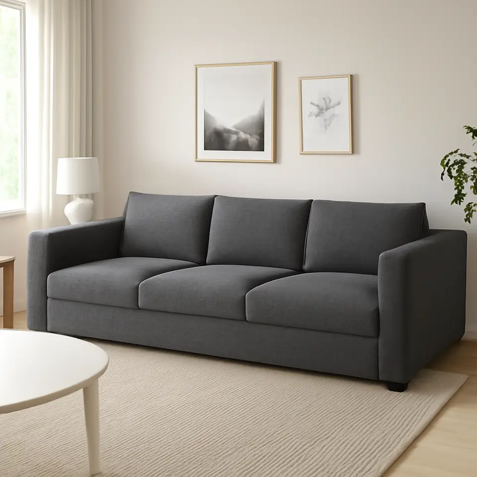 Møbelmontering VIMLE 3-pers. sofa, Lejde grå/sort | Få et tilbud i dag