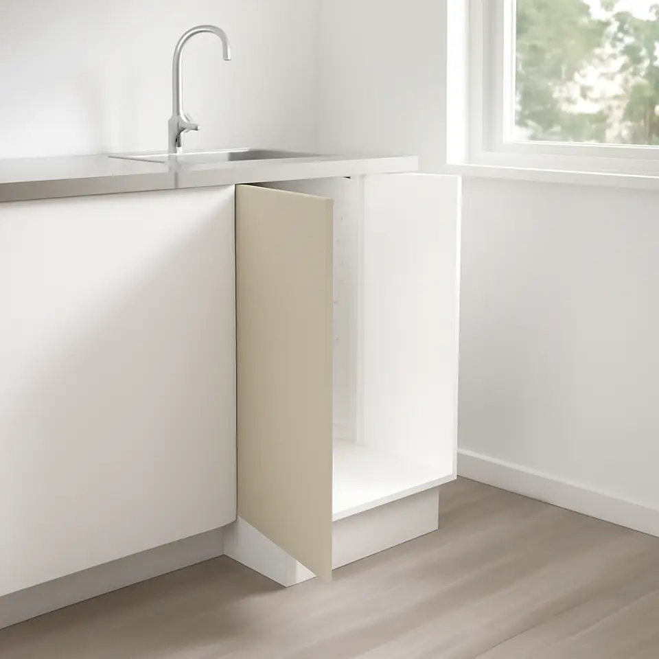 Møbelmontering METOD Underskab til vask/affaldssortering, hvid/Havstorp beige, 40×60 cm | Samling af Møbler i Rødovre & Kbh