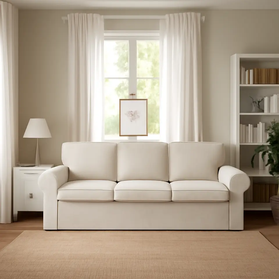 Møbelmontering VRETSTORP 3-pers. sovesofa, Kilanda lys beige | Fast Pris i Storkøbenhavn