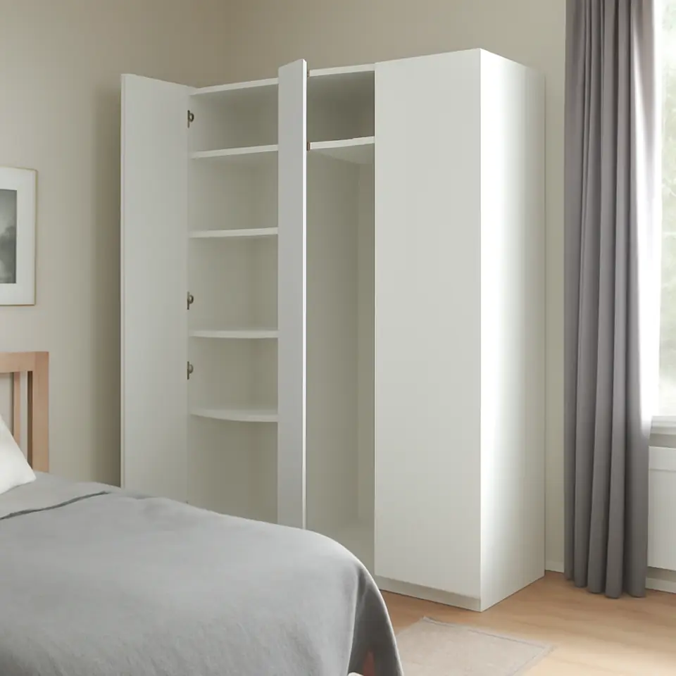 Møbelmontering PAX / FORSAND Garderobekombination, hvid/hvid, 150x60x236 cm | Professionel Møbelmontør
