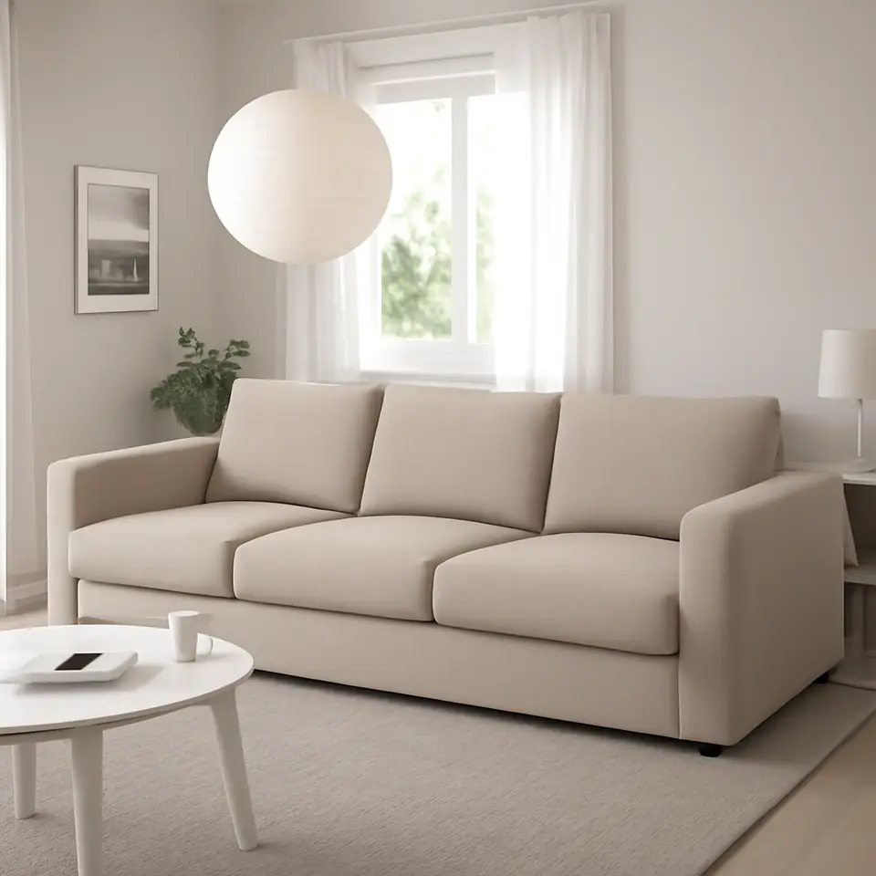 Møbelmontering VIMLE 3-pers. sovesofa, Hillared beige | Professionel Møbelmontør