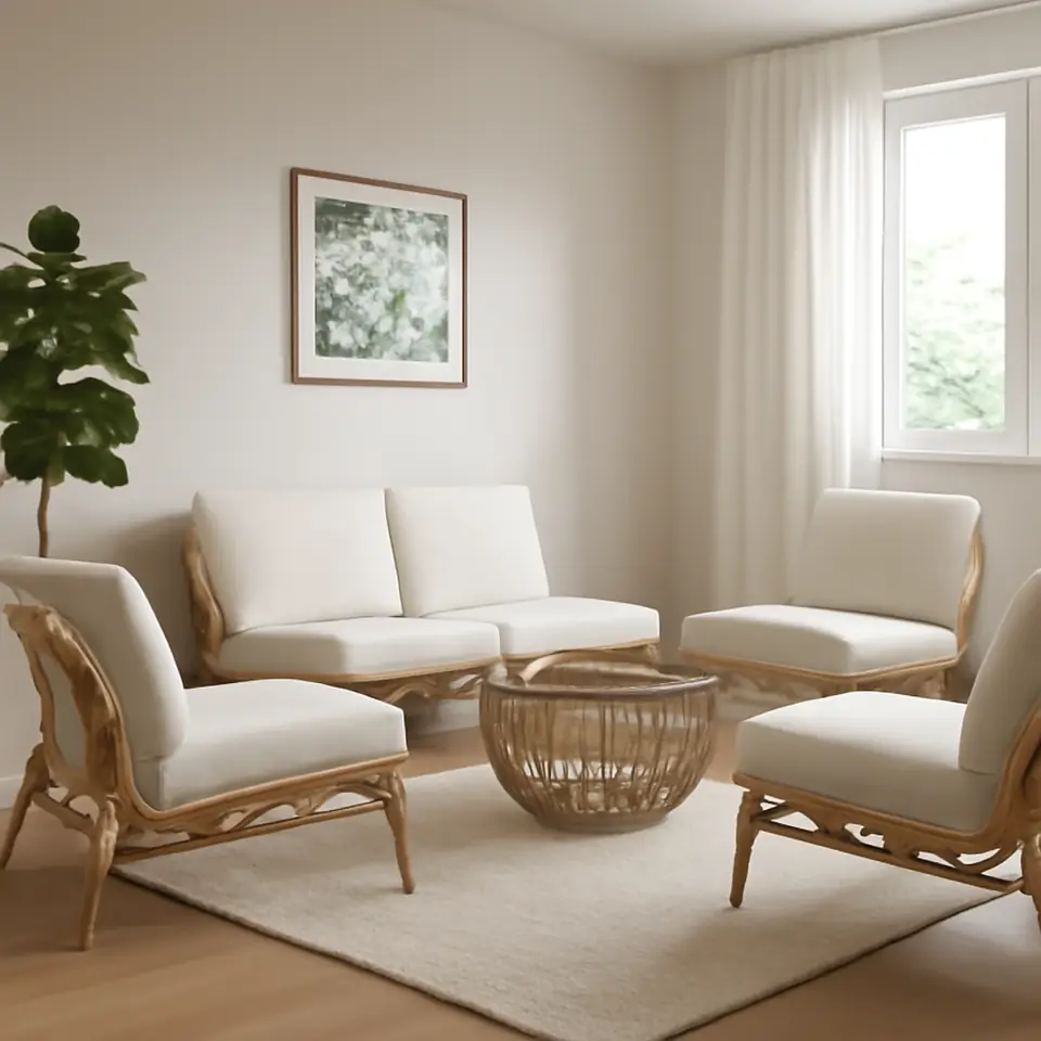 Møbelmontering TVARÖ 4-pers. møbelsæt, ude, brun/Frösön/Duvholmen beige | Billig & Hurtig i København