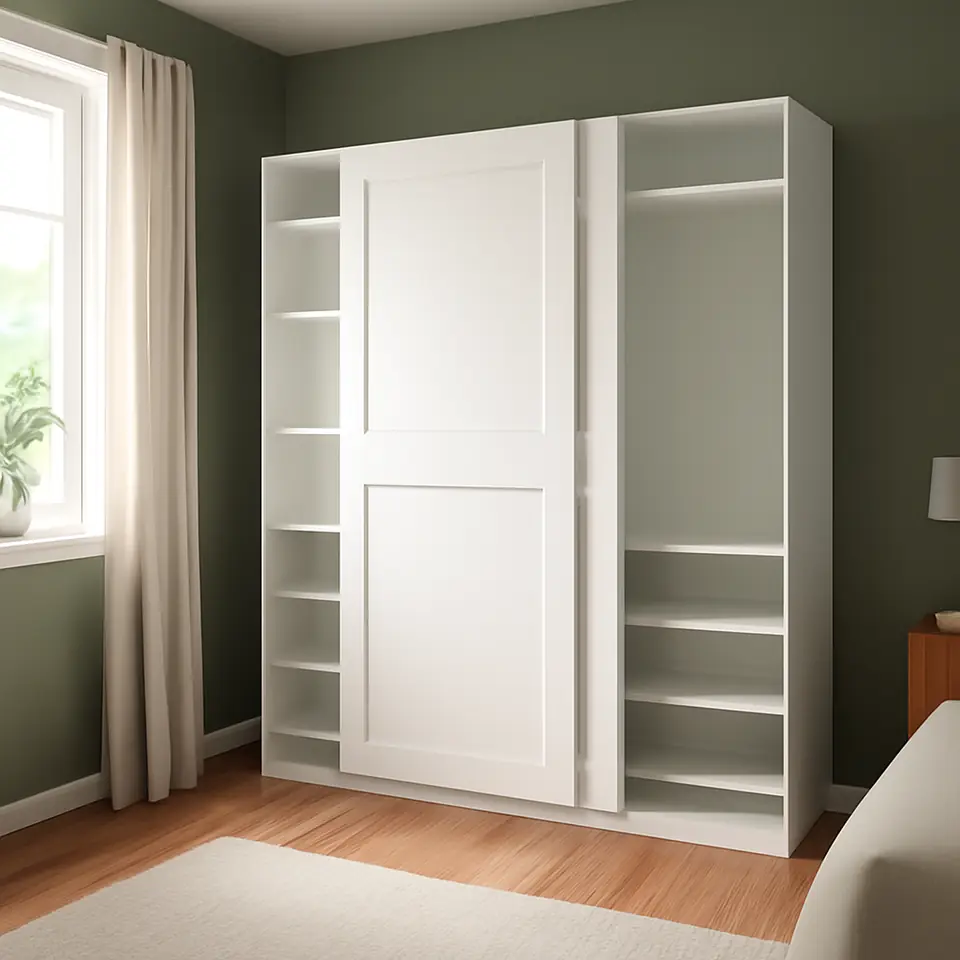 Møbelmontering PAX / GRIMO Garderobe skydedøre, hvid/hvid, 150x43x201 cm | Samling af Møbler i Rødovre & Kbh