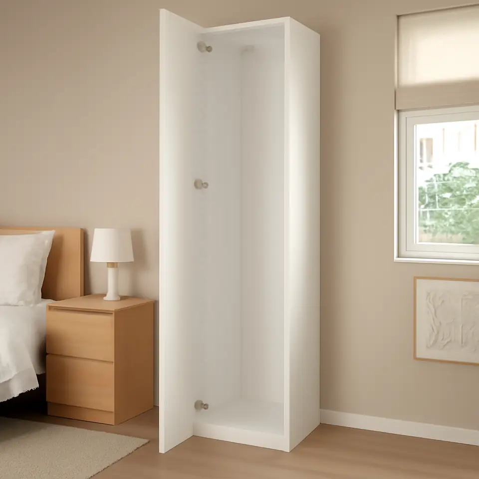 Møbelmontering PAX / FARDAL Garderobe m 1 dør, hvid/højglans/hvid, 50x60x236 cm | Professionel Møbelmontør