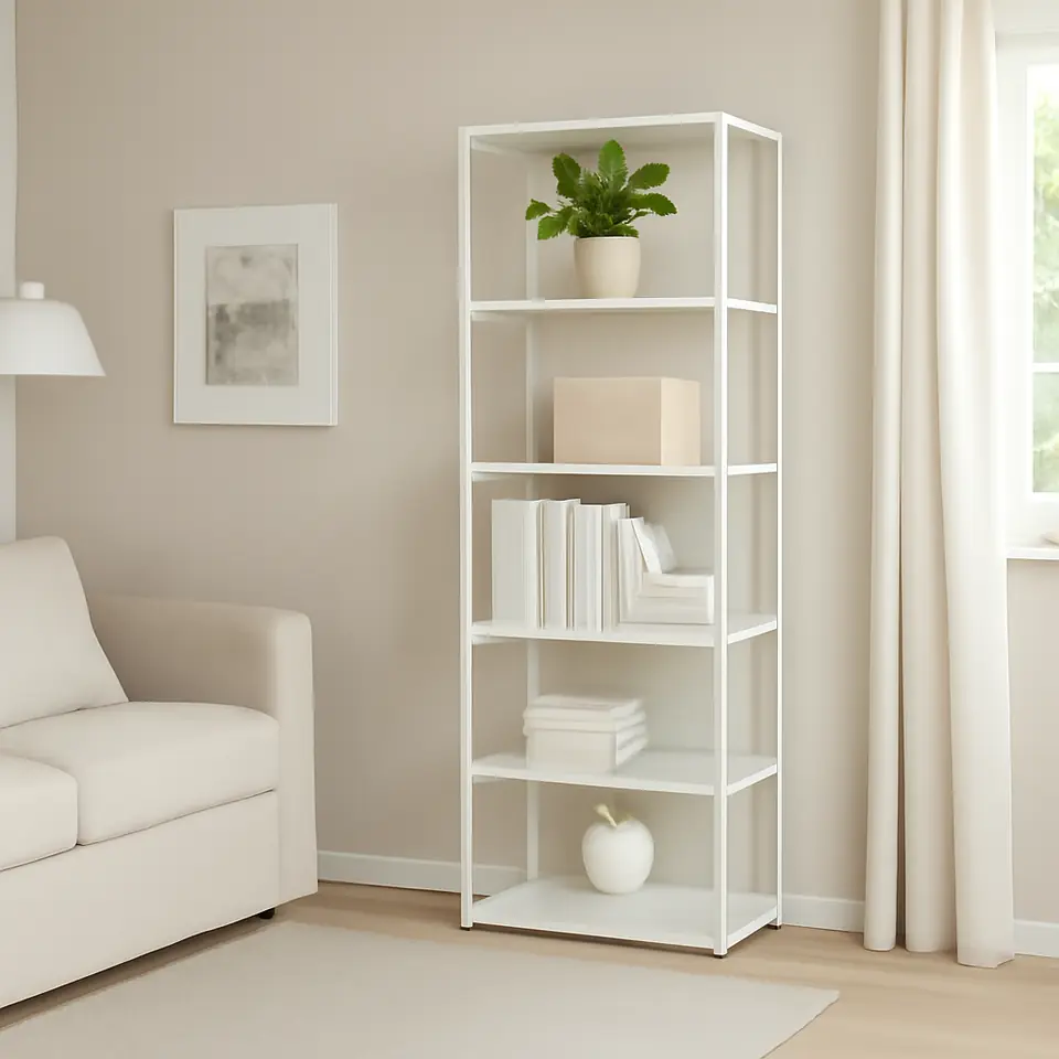 Møbelmontering ENHET Højt stel hylder, hvid, 60x30x180 cm | Samling af Møbler i Rødovre & Kbh