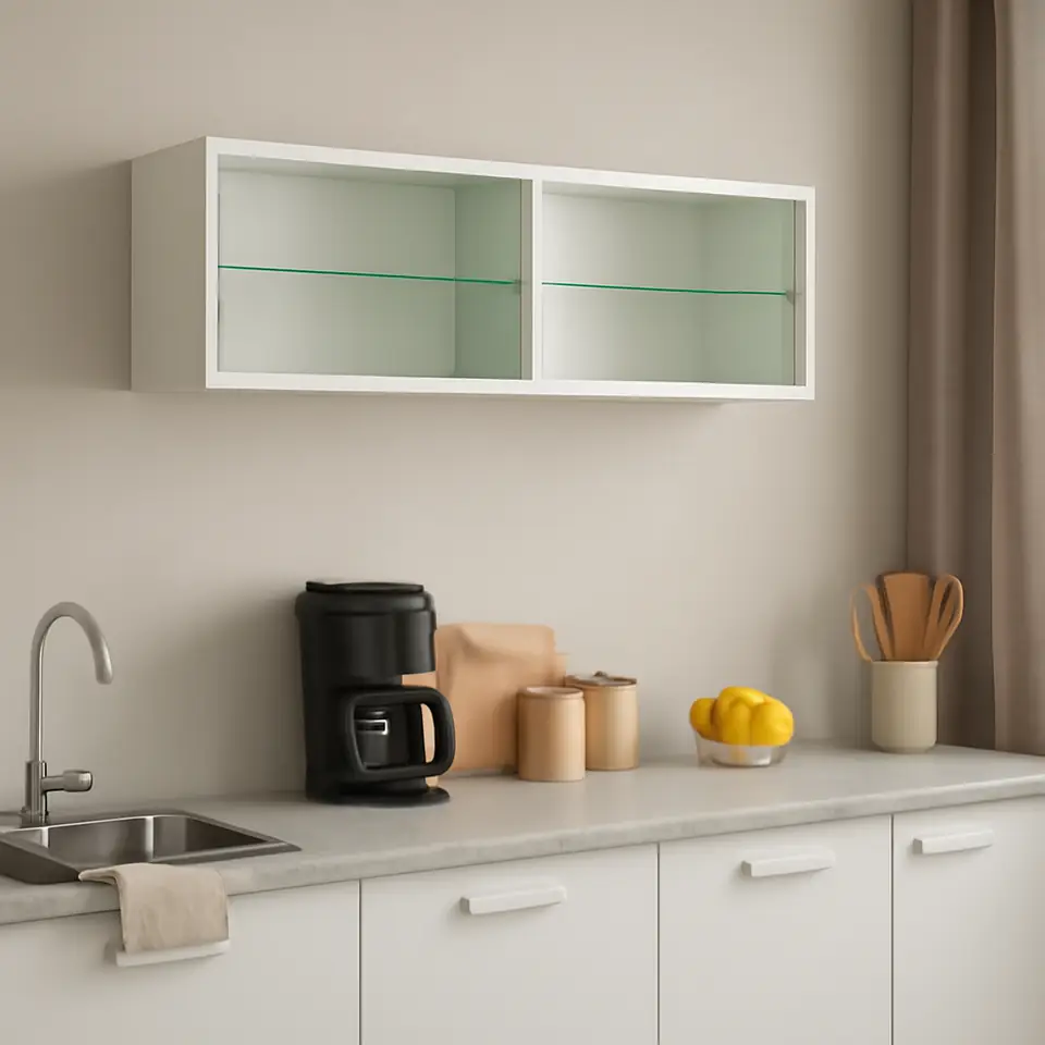 Møbelmontering KNOXHULT Vægskab med skydedøre, hvid, 120x29x37.5 cm | Samling af Møbler i Rødovre & Kbh