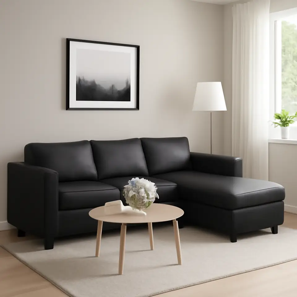 Møbelmontering VIMLE 3-pers. sofa, med chaiselong/Grann/Bomstad sort | Samling af Møbler i Rødovre & Kbh