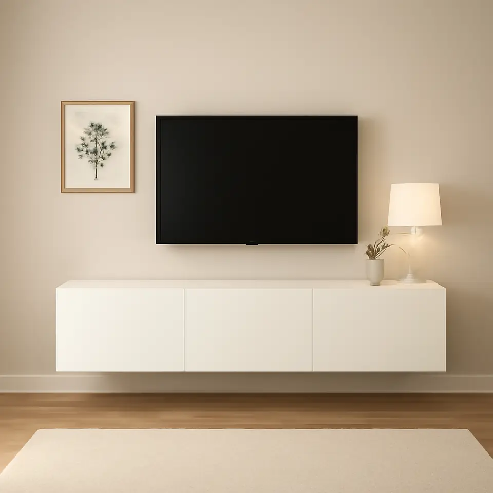 Møbelmontering BESTÅ Tv-bord med låger, hvid/Lappviken hvid, 180x42x38 cm | Billig & Hurtig i København