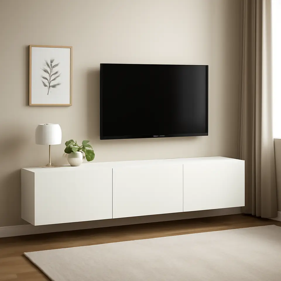 Møbelmontering BESTÅ Tv-bord med låger, hvid/Lappviken hvid, 180x42x38 cm | Få et tilbud i dag