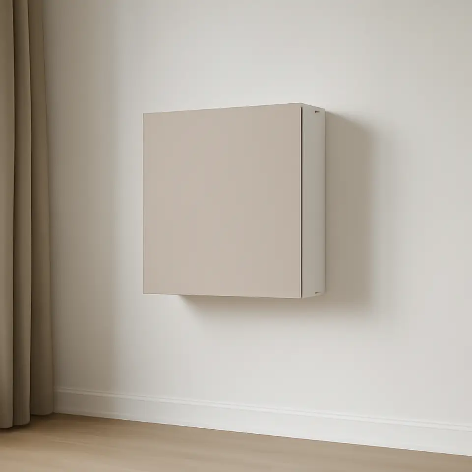 Møbelmontering BESTÅ Vægmonteret skabskombination, hvid/Lappviken lysegrå/beige, 60x22x64 cm | Billig & Hurtig i København