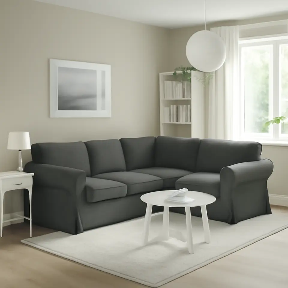 Møbelmontering EKTORP Hjørnesofa 4-pers., Tallmyra mellemgrå | Samling af Møbler i Rødovre & Kbh