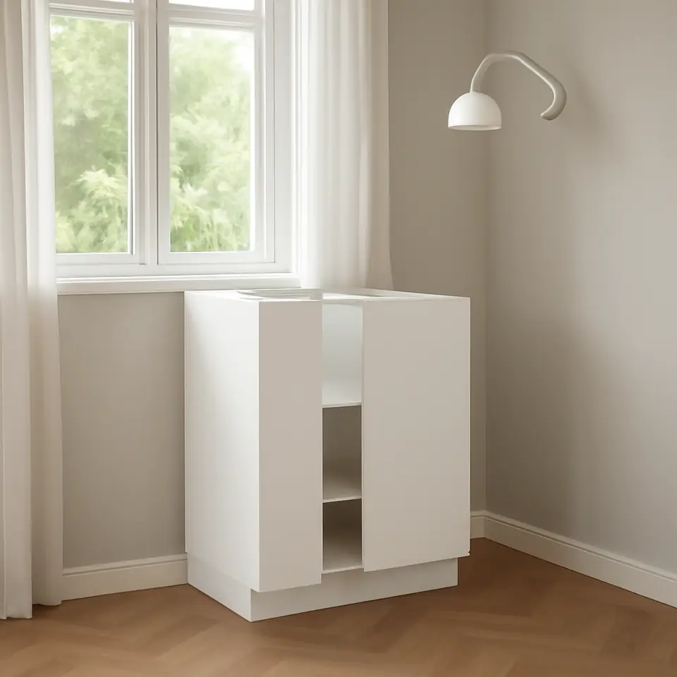 Møbelmontering METOD Underskab m hylde/2 låger, hvid/Veddinge hvid, 60×37 cm | Samling af Møbler i Rødovre & Kbh