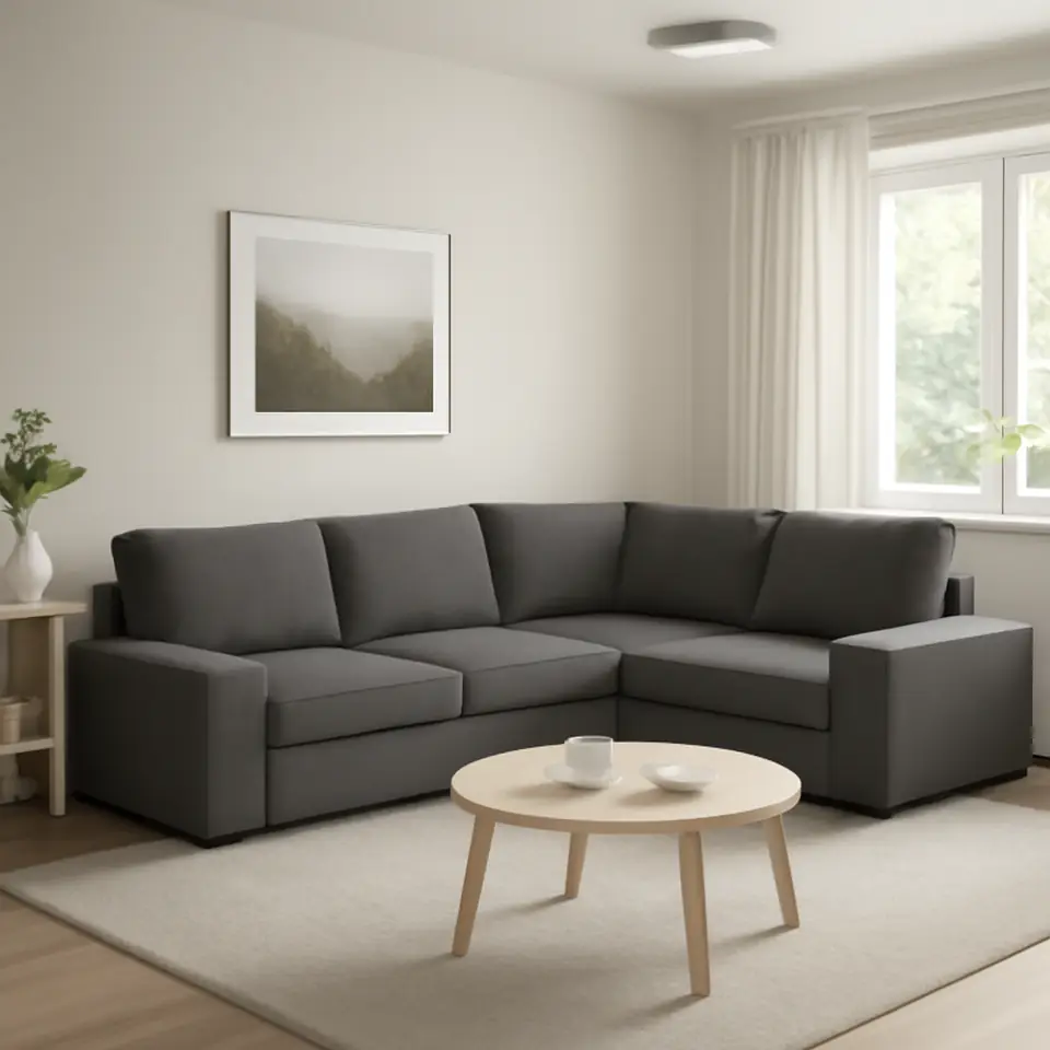 Møbelmontering KIVIK Hjørnesofa 4-pers., Tallmyra mellemgrå | Samling af Møbler i Rødovre & Kbh