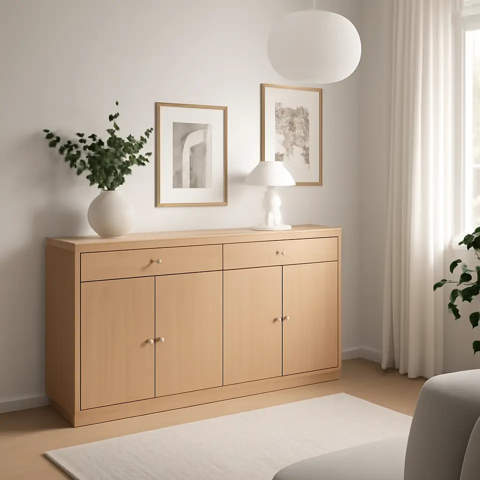 Møbelmontering TONSTAD Opbevaringskombination, egetræsfiner, 202x47x90 cm | Samling af Møbler i Rødovre & Kbh