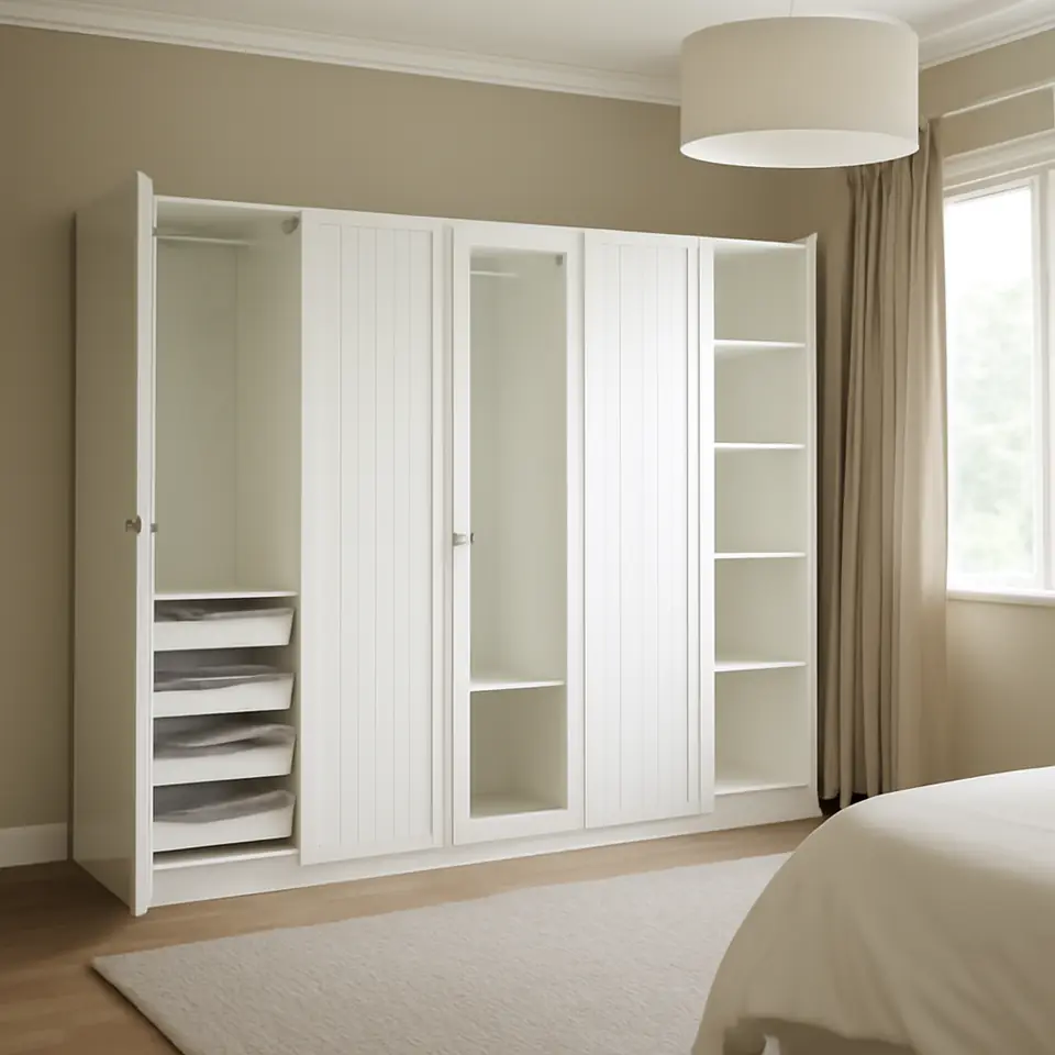 Møbelmontering PAX / GULLABERG Garderobekombination, hvid/hvid, 250x60x201 cm | Professionel Møbelmontør