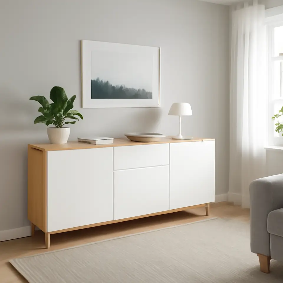 Møbelmontering BESTÅ Opbevaring med skuffer, egetræsmønster med hvid bejdse/Lappviken hvid, 180x42x74 cm | Fast Pris i Storkøbenhavn