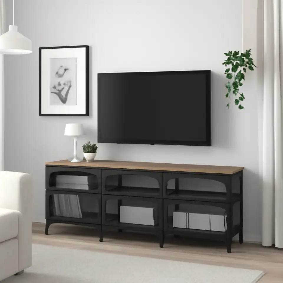 Møbelmontering FJÄLLBO Tv-bord, sort, 150x36x54 cm | Samling af Møbler i Rødovre & Kbh