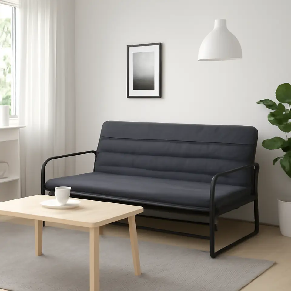 Møbelmontering HAMMARN Sovesofa, Knisa mørkegrå/sort | Billig & Hurtig i København