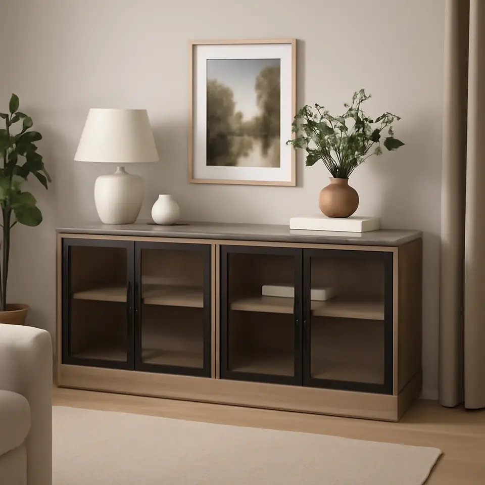 Møbelmontering LANESUND Skænk, gråbrun, 161x47x81 cm | Samling af Møbler i Rødovre & Kbh